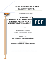 Tesis Sobre Investigacion Criminalistica