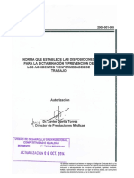 Norma Que Establece Las Disposiciones para La Dictaminación y Prevención de Los Accidentes y Enfermedades de Trabajo PDF