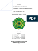 Makalah Perkembangan Ekonomi Post Keynesian Dan Pemikiran Nobel (Kelompok 8)