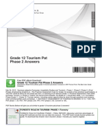 Grade 12 Tourism Pat Phase 2 Answers