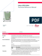 Leica GPS 1200 Technical Reference Manual