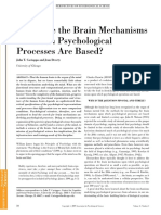 What Are The Brain Mechanisms On Which Psychological Processes Are Based?