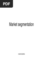 Market Segmentation: Charu Bisaria