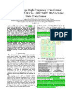 High-Voltage High-Frequency Transformer Design For A 7.2kV To 120V/240V 20kVA Solid State Transformer