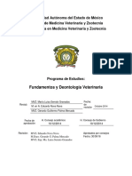 Programa de Fundamentos y Deontología Veterinaria