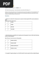 Sap Education: Sample Questions: C - Tadm51 - 74