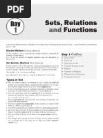 Sets, Relations Functions: Outlines