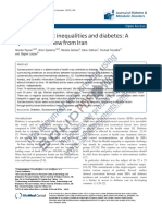 Socioeconomic Inequalities and Diabetes: A Systematic Review From Iran