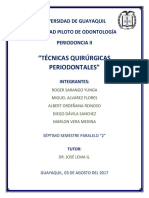 Técnicas Quirúrgicas Periodontales