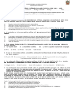 Prueba Del Período O Régimen Parlamentario en Chile (1891 - 1925)