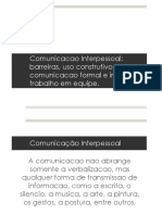 Comunicação Interpessoal