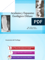 Acalasia y Espasmo Esofagico Difuso