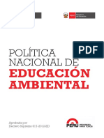 Politica Nacional Educacion Ambiental Folleto Castellano11 PDF