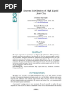 Enzyme Stabilization of High Liquid Limit Clay: Greeshma Nizy Eujine