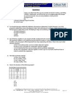 Critical Path - 10 PMP Sample Questions v2