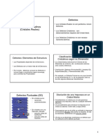 Defectos Cristalinos Clase
