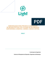 Infraestrutura Civil para Rede de Distribuicao Subterranea - Light - PROCT - 2014 PDF