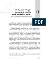 Luta Por Reconhecimento - de Honneth PDF