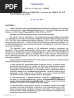 Petitioner Vs Vs Respondent: Third Division