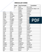 Irregular Verbs PDF