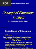 Concept of Education in Islam: Dr. Abdulazeez Abdulraheem