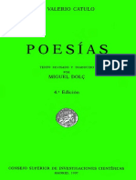 Catulo Poesias Ed Bilingue Miguel Dolc PDF