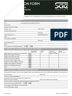 SAE Application Form