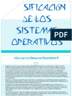 Clasificación de Los Sistemas Operativos