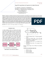 Generation of High Voltage DC Using Diodes & Capacitors in Ladder Network