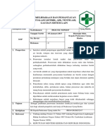 Sop Pemeliharaan Dan Pemantauan Instalasi Listrik, Air, Ventilasi, Gas Dan Sistem Lain