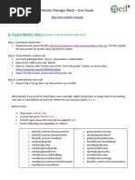 NED Mentor Manager Installation Manual