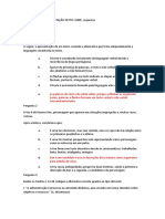 Questionário Interpretação Texto Unip e Respostas