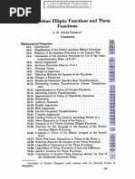 16 - Jacobian Elliptic Functions and Theta Functions