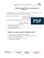 Guia de Usuario - Gestionar Liquidaciones Previas y Descargos en AFPnet