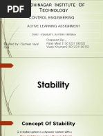 Stability in Control Systems