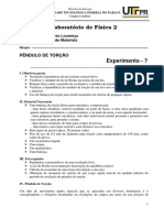 Experiencia - 7 - Pendulo de Torcao PDF