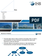 Forecast Daily Sales of Dairy Products PRESENTATION