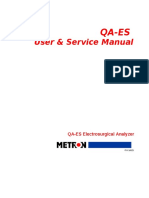 Metron QA-ES ESU Ananlyzer - User and Service Manual PDF