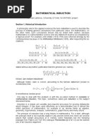 Mathematical Induction: Section 1. Historical Introduction