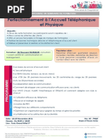 Perfectionnement À L'accueil Téléphonique Et Physique - IfE Formation 2016