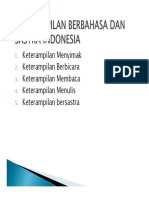 Keterampilan Berbahasa Dan Sastra Indonesia PDF