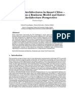 Types of IT Architectures in Smart Cities - A Review From A Business Model and Enterprise Architecture Perspective