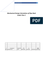 Mechanical Design Calculation of Pipe Rack Under Pass 1