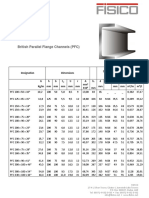 British Parallel Flange Channels PFC