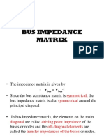 Modification of Impedence Matrix