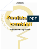 Gabarito APOSTILA Assistente Contábil