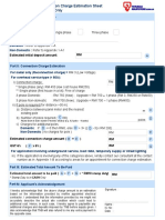 Connection Fee and Initial Deposit Estimation Sheet PDF