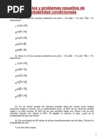 Ejercicios y Problemas Con Solucion de Probabilidad Condicionada PDF