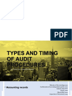 Types and Timing of Audit Procedures