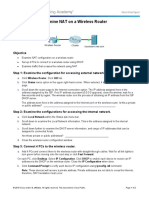 4.4.3.2 Packet Tracer - Examine NAT On A Wireless Router